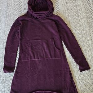 Chic Plum Cowl Neck Tunic